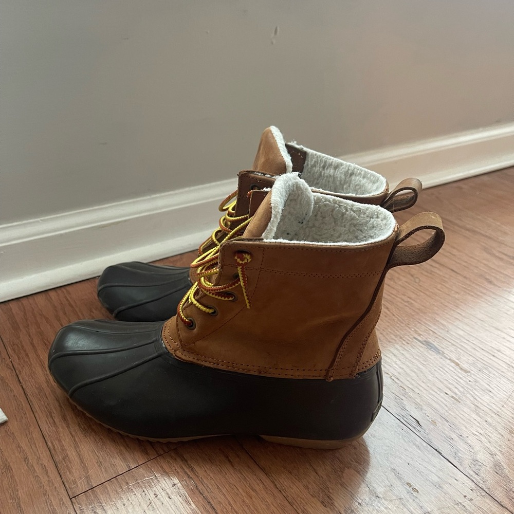 Field & Stream Black and Tan Winter Rain Boots